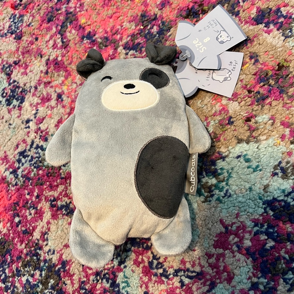 Cubcoats Gray Plush Dog Shirt NWT 8